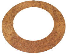 Trädring Stål Obehandlad Platt Ø90 cm